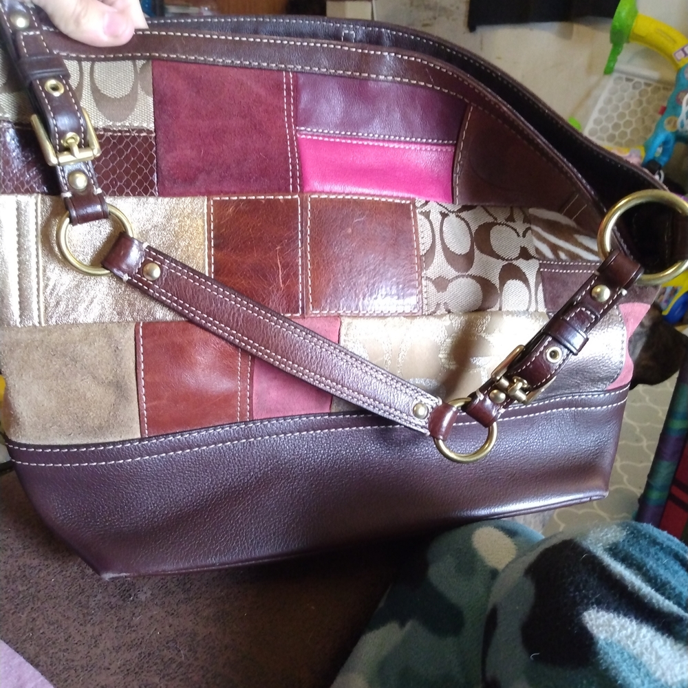 Coach Multicolor Patchwork Leather Bag - image 5